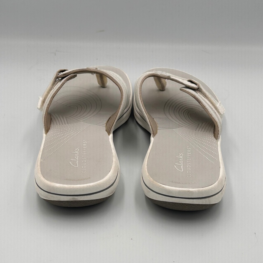 Clarks Cloudsteppers Thong Flip Flop Sandals Womens 7M Beach Athleisure - Picture 4 of 7